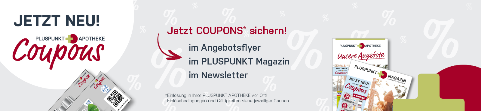 Banner mit Link zu den Rabattcoupons